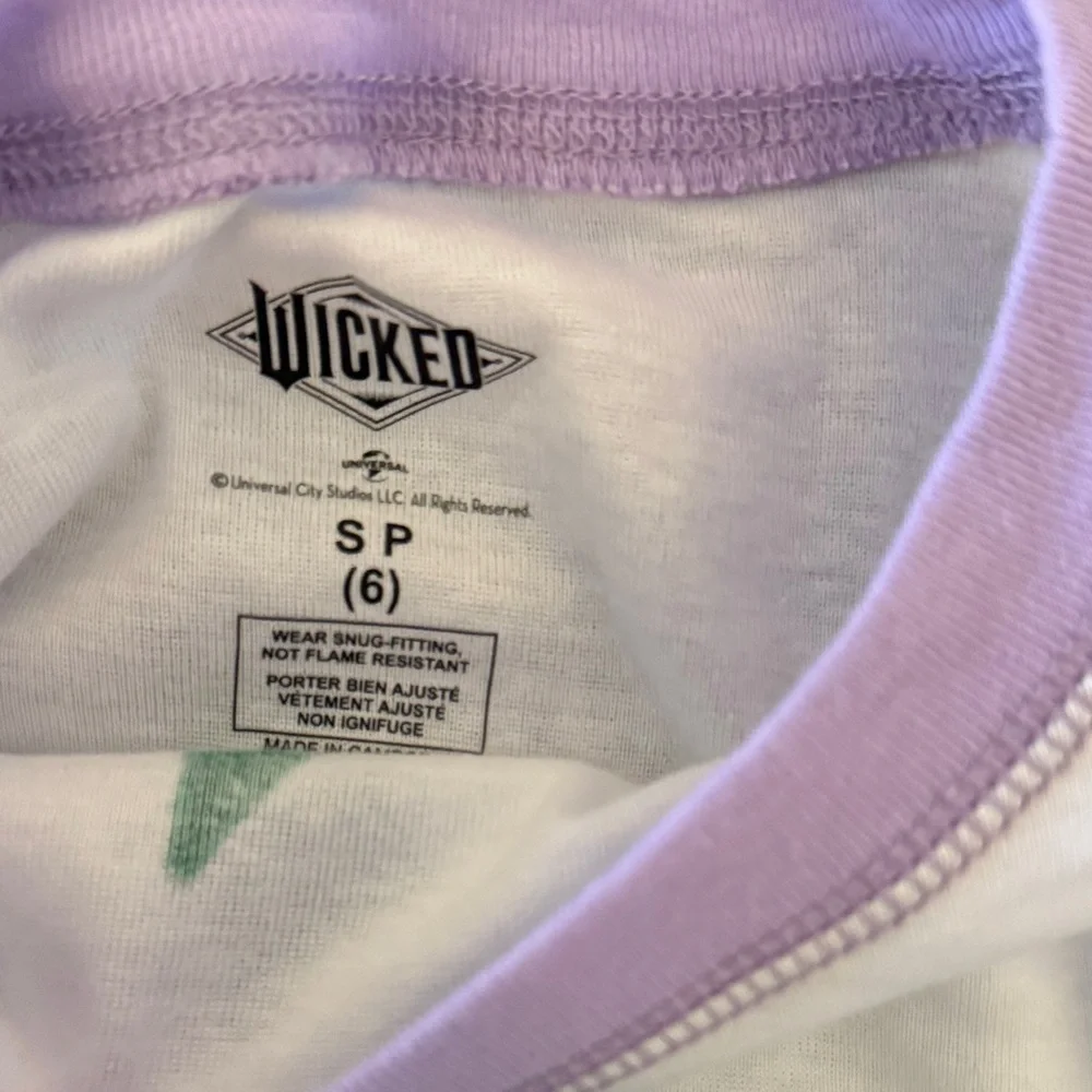NWT Old Navy Girls' Wicked Two-Piece Pajama Set - White & Purple